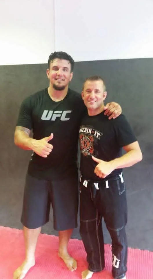 Tommy Barker with UFC veteran Frank Mir